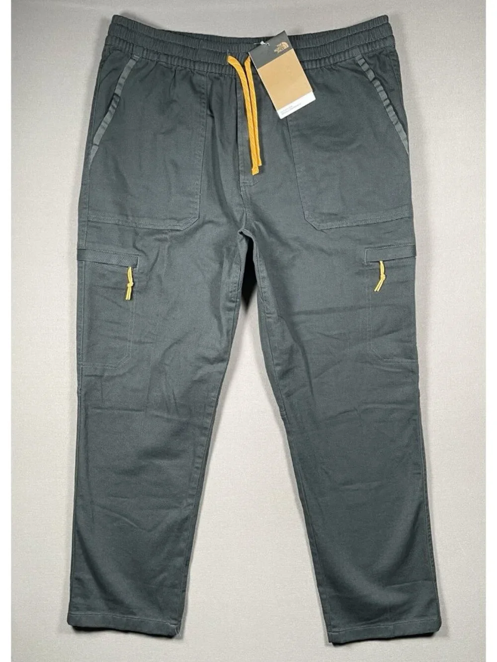 NWT The North Face Field Elastic Cargo Asphalt Grey Pants - Men Size Large